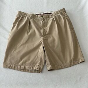 Ralph Lauren Shorts Mens 36 Polo Golf Fairway Short Khaki Polo Badge Pleated Frt